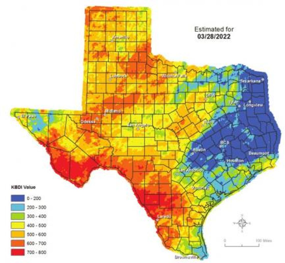 Threat of wildfires grows over Hays County