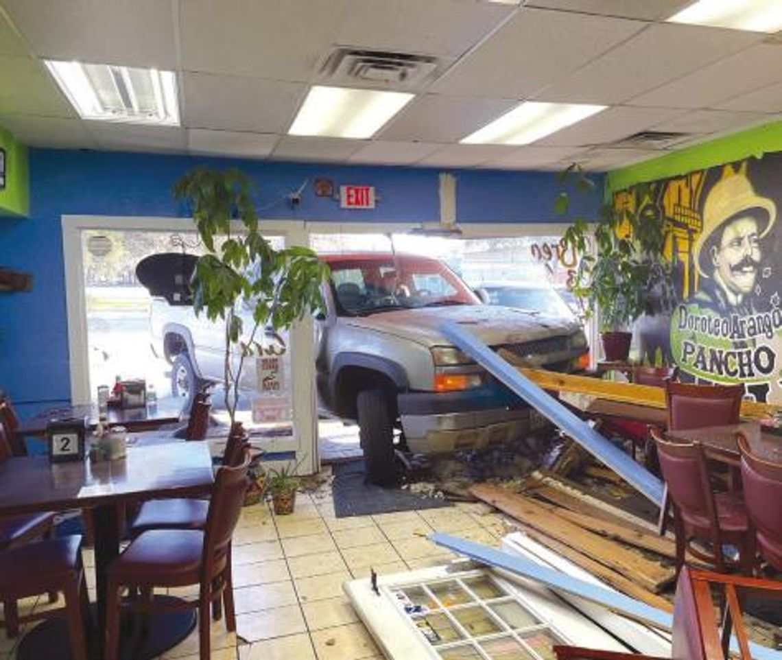 Truck crashes into the front of Durango’s Restaurant