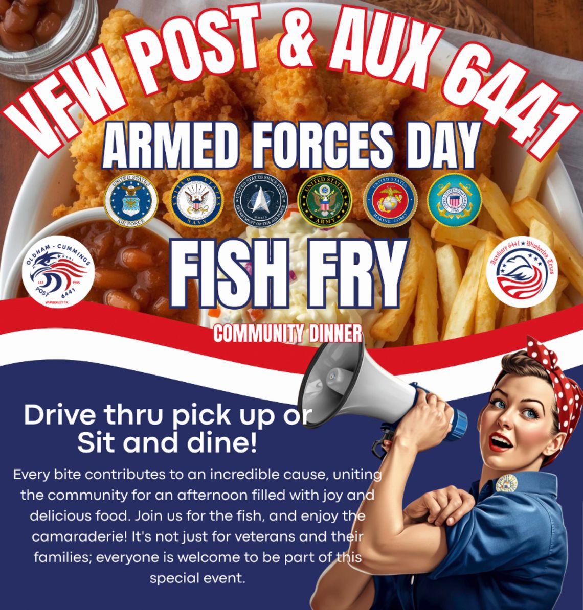 VFW celebrates Armed Forces Day with free Fish Fry, May 17 VFW celebrates Armed Forces Day with free Fish Fry, May 17