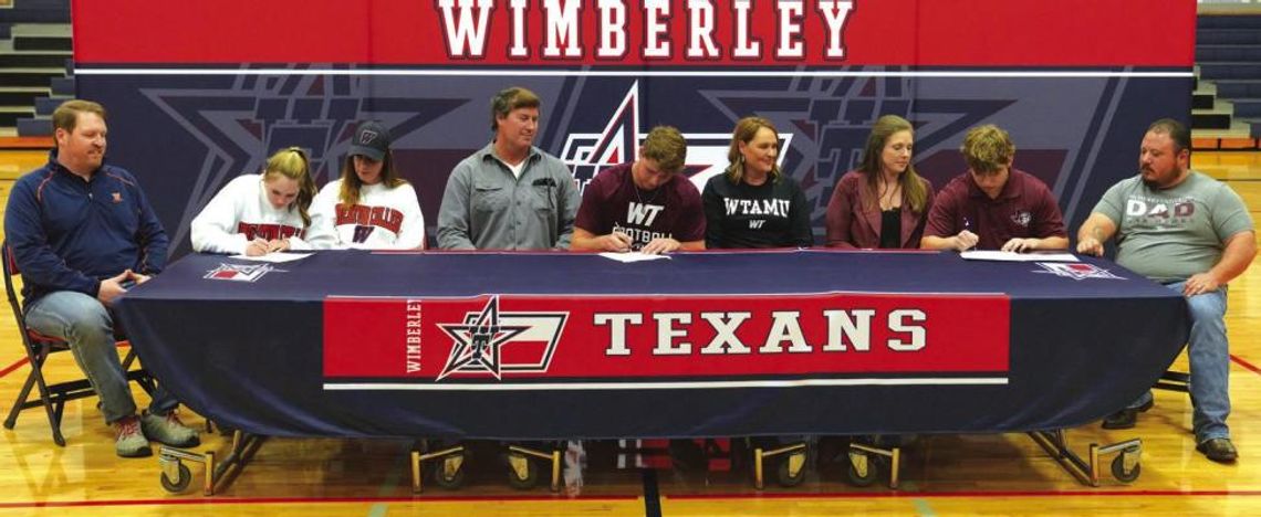 WHS athletes sign with area colleges