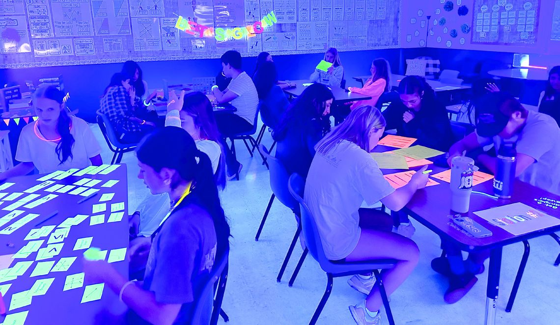 WHS teacher prepares students for STAAR testing with GLOW day