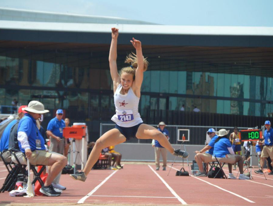 Emily Thames placed fourth in the long jump.