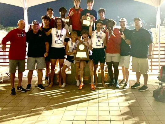 The Wimberley boys' track team won the team State Championship.