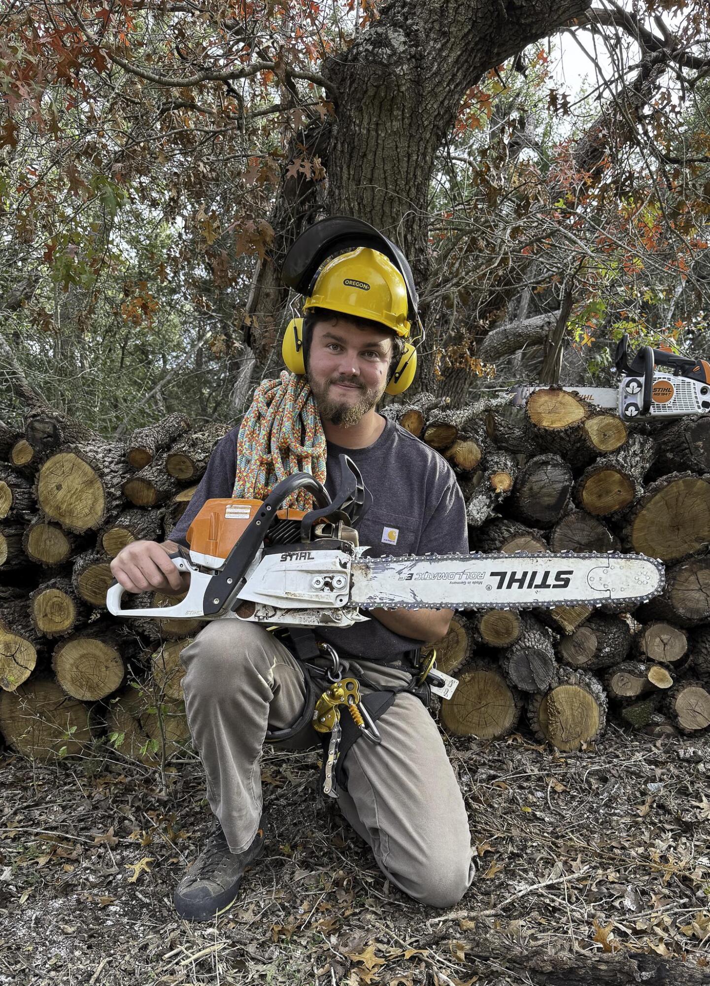 Submitted Photo Bonilla suited up for work.