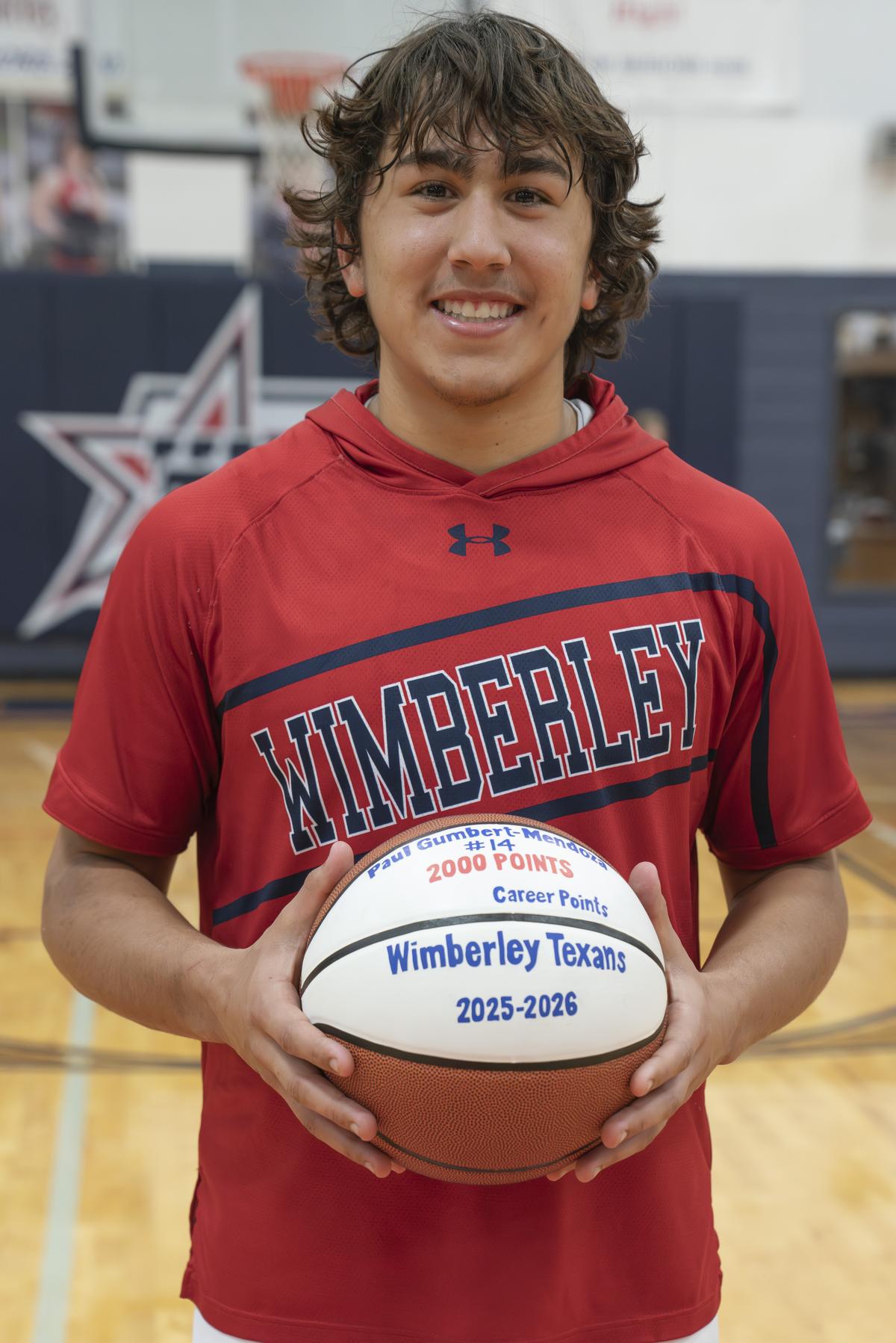 Paul Gumbert-Mendoza tied a career high 39 points in a single game in the Tex...