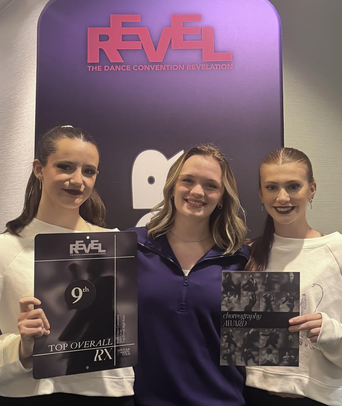 Submitted Photo choreographed by Lynzee Walker, center, Maddy McKenzie-Carter...