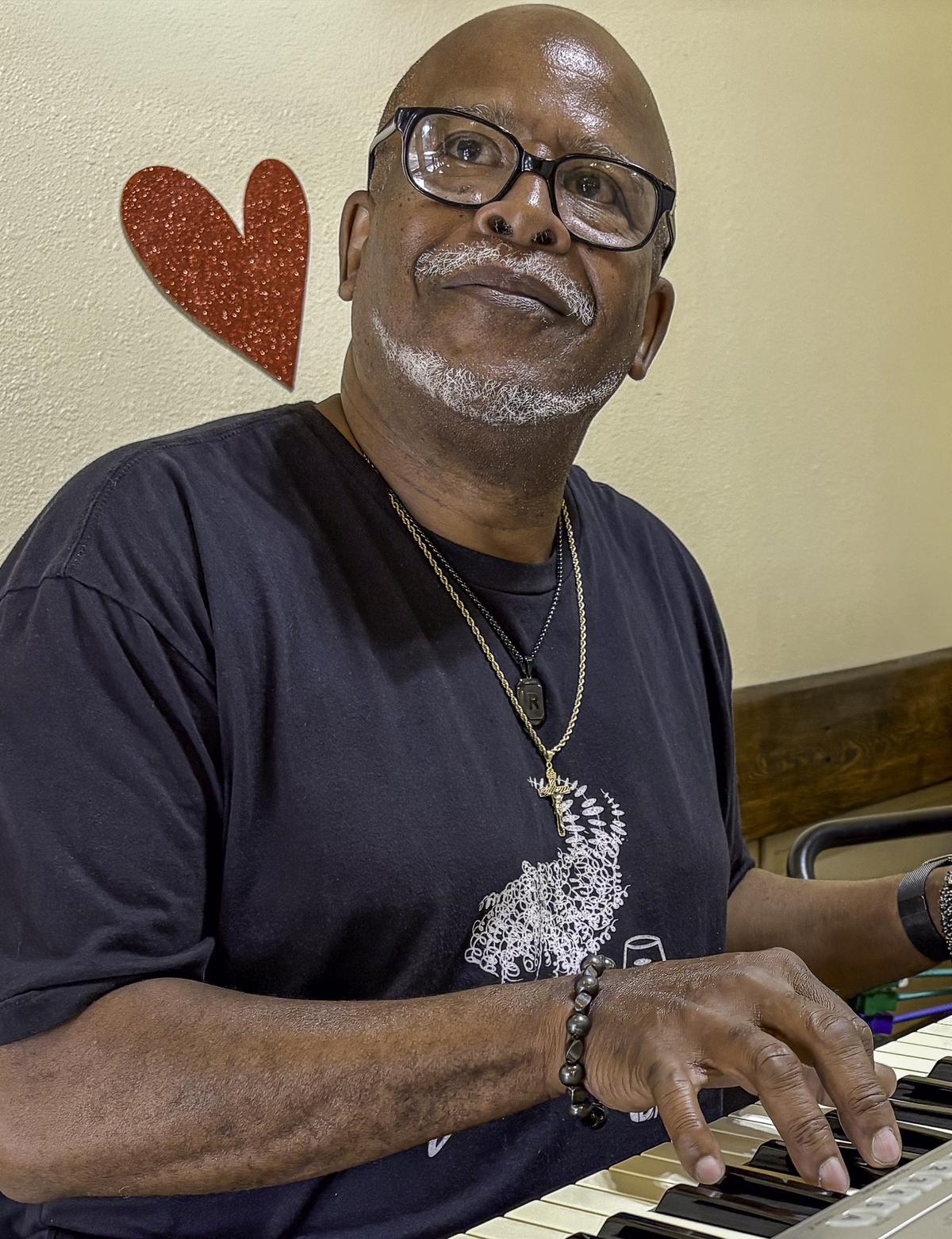 Houston Jazz musician Ron Davis spreads the love with his music. Photo by Ter...