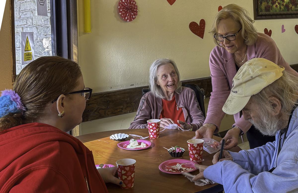 Valentine treats bring smiles. Photo by Teresa Kendrick