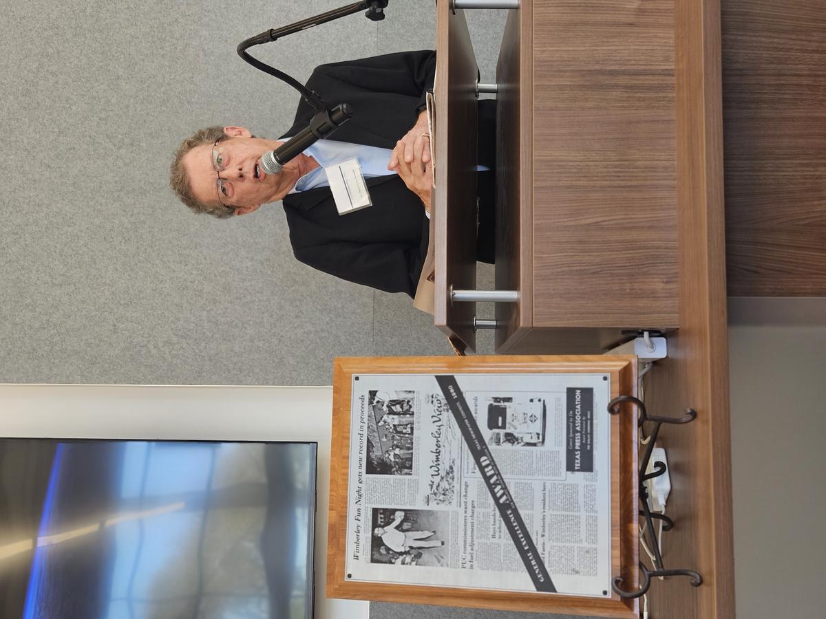 Photo by Dalton Sweat Founder Dr. Patrick Cox is shown with the 1979 Texas Pr...