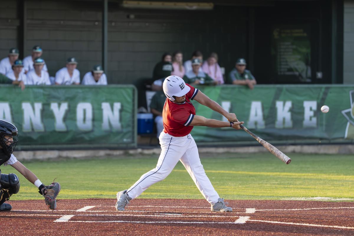 Photo by Julie Albini/albini.smugmug.com Game 2: Maverick Jacobs, #1, at bat.
