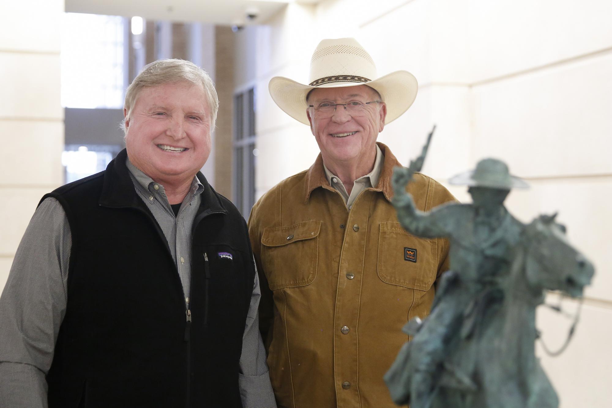 Daily Record photo by John Clark From left: Former Hays County Sheriffs Gary...