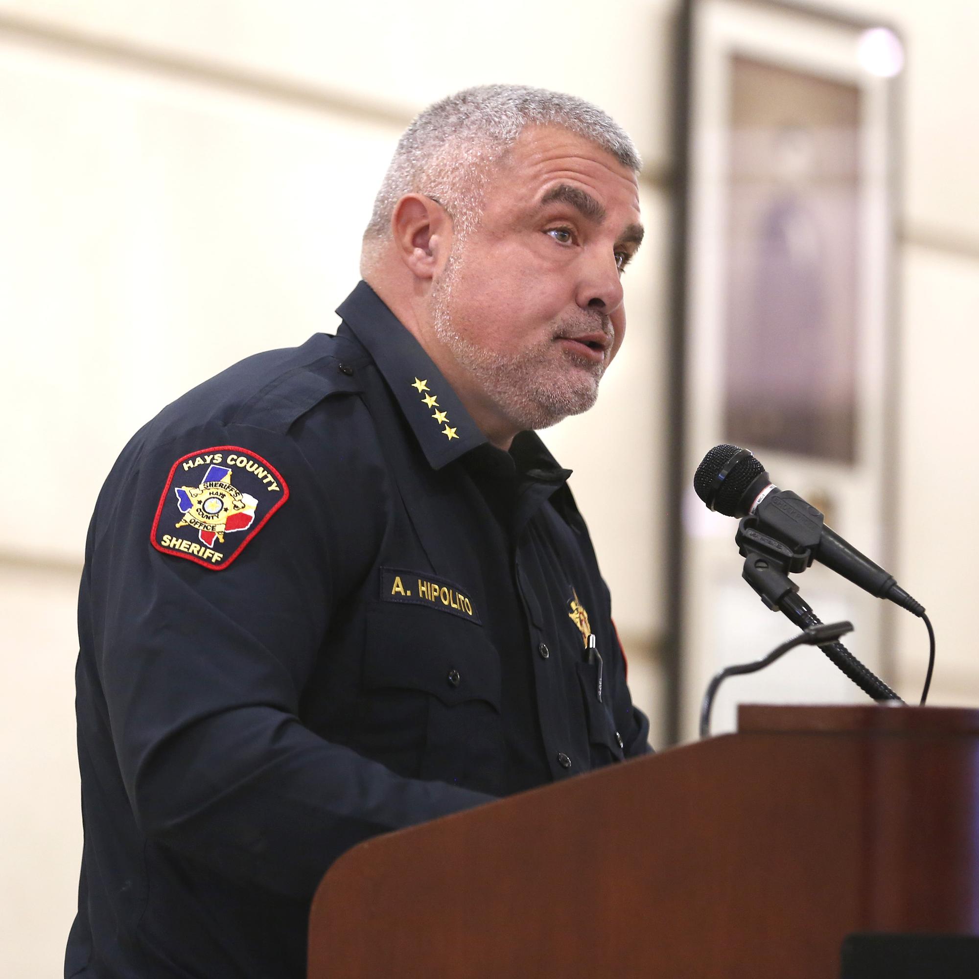 Daily Record photo by John Clark Current Hays County Sheriff Anthony Hipolito...